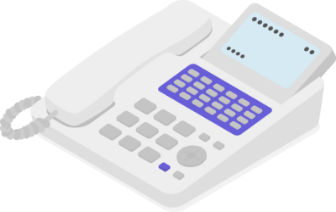 固定電話のイラスト