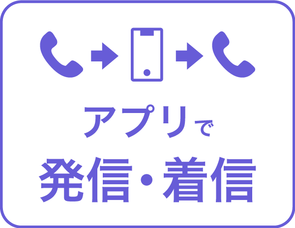 アプリで発信・着信