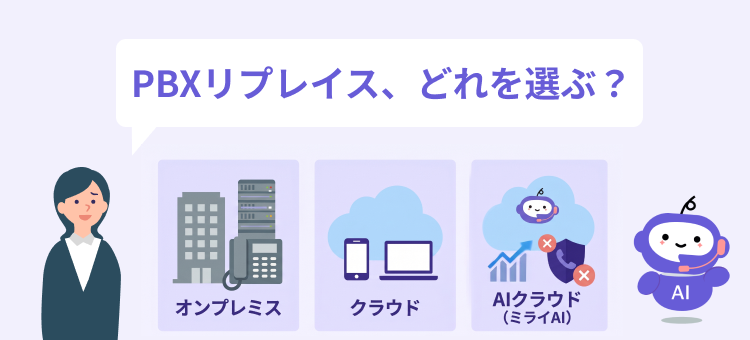 自社設置のPBXはまだ使える？オンプレ・クラウド・AIクラウドの選択基準とリプレイスのタイミング