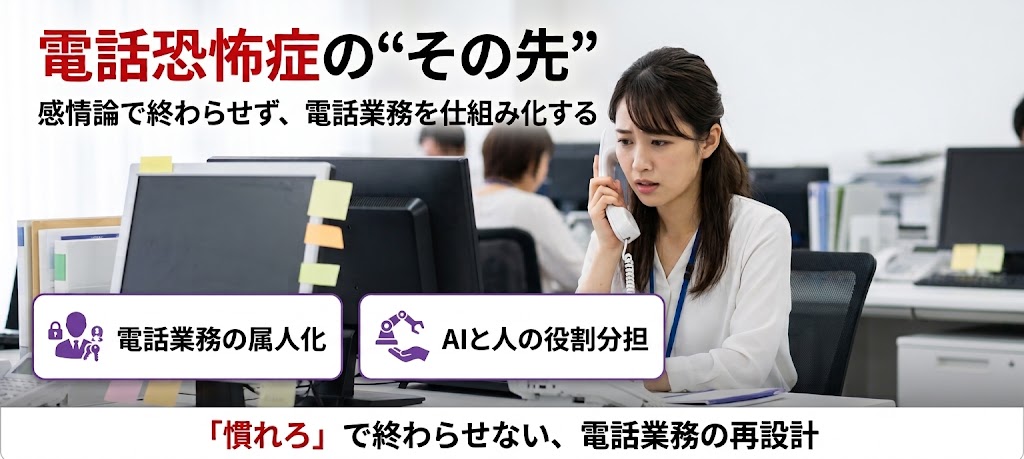電話恐怖症の“その先”｜感情論で終わらせず、電話業務を仕組み化する